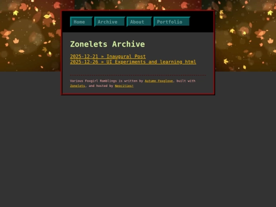archive screenshot