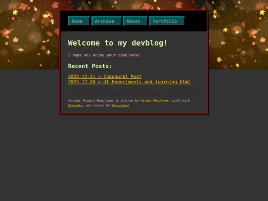 index screenshot