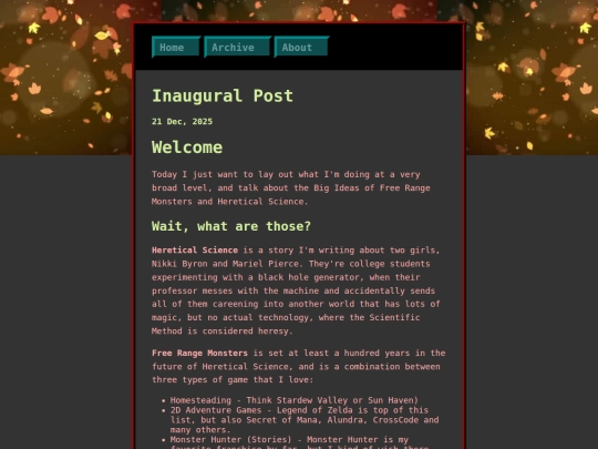 posts/2025-12-21-Inaugural-Post screenshot