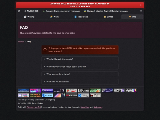 faq screenshot