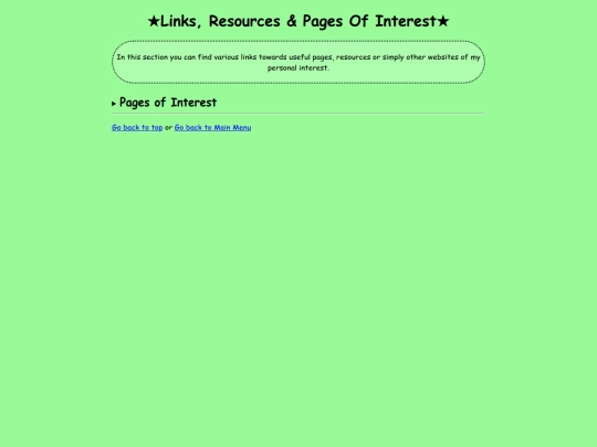 links screenshot