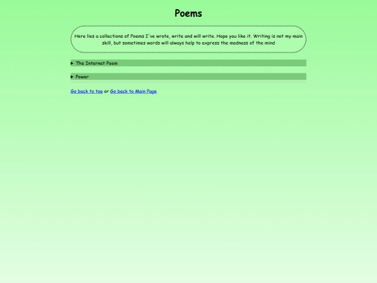 poems screenshot