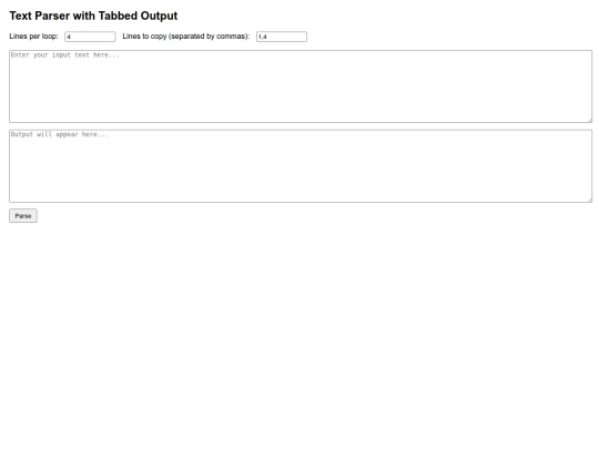g/parse2 screenshot