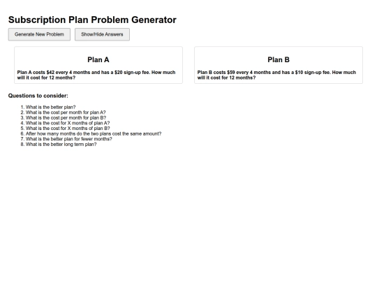 g/subscriptions screenshot