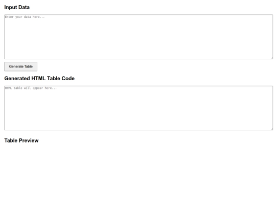 g/tabulate screenshot