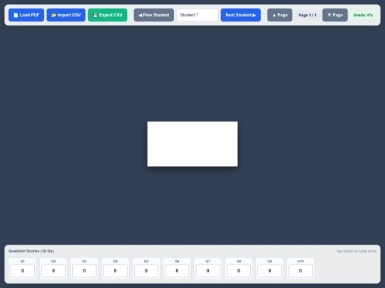 science/teach/student_response_grader screenshot