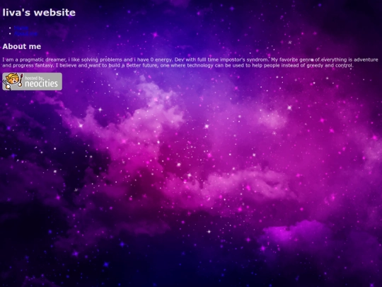 pages/about screenshot