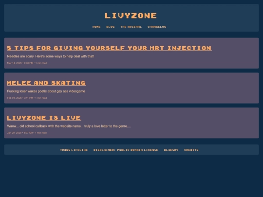blog screenshot