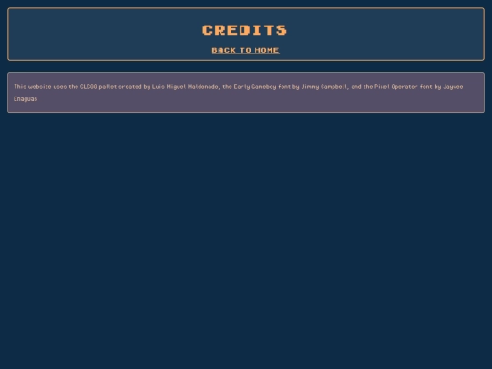 credits screenshot