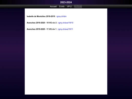 archives screenshot