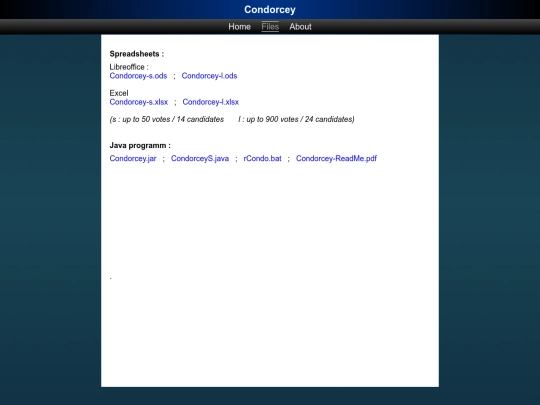 condorcet/files screenshot