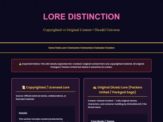 lore-distinction screenshot