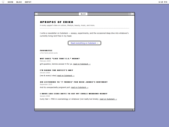 blog screenshot
