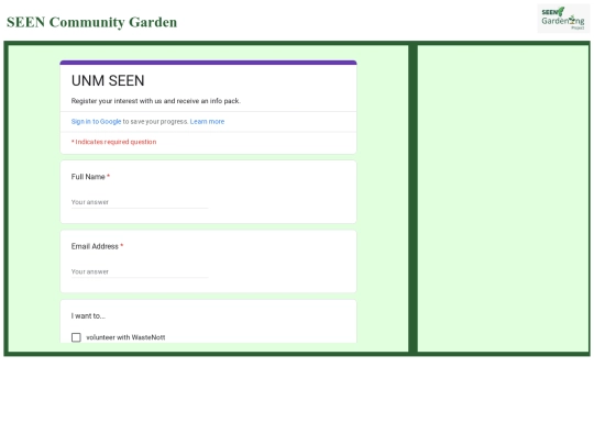 private-garden/mockwebsite-interestform screenshot