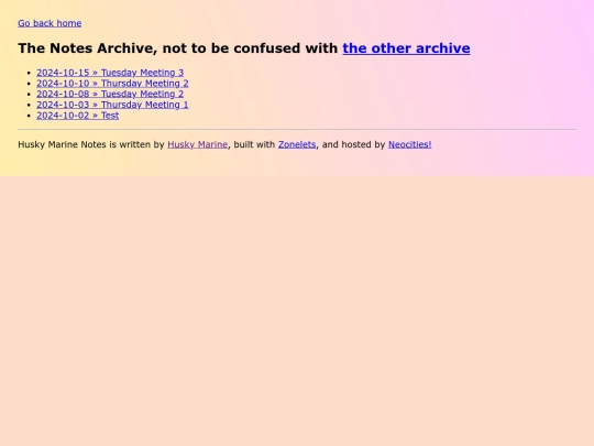 notes/archive screenshot