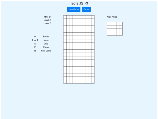 tetris screenshot