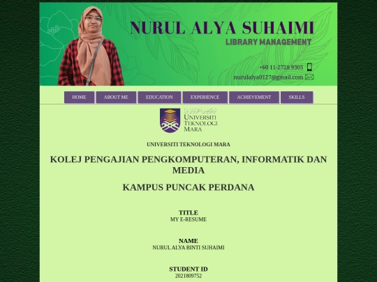 resume screenshot