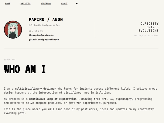 blog/info/about screenshot