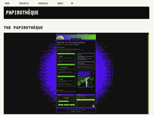 blog/minifeeds/updates/the-papirotheque screenshot