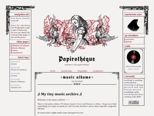 posts/music-albums screenshot