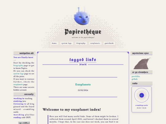 tags/links screenshot