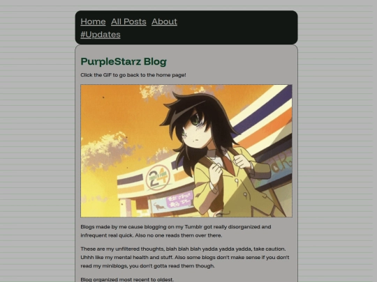 blogging screenshot