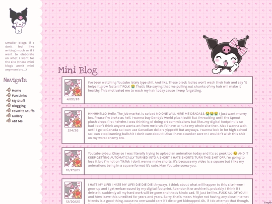 miniblog screenshot