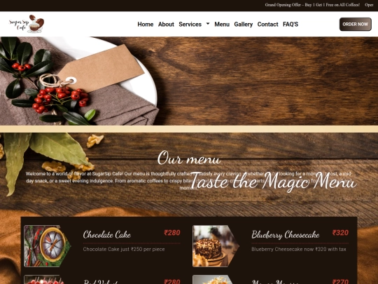 menu screenshot