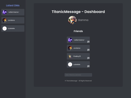 dashboard screenshot