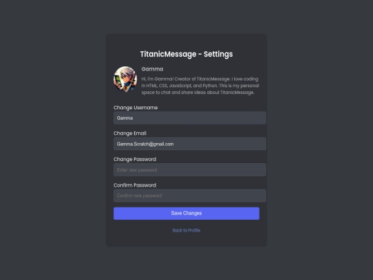 settings screenshot