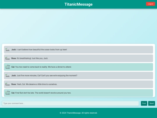 titanicmessage screenshot