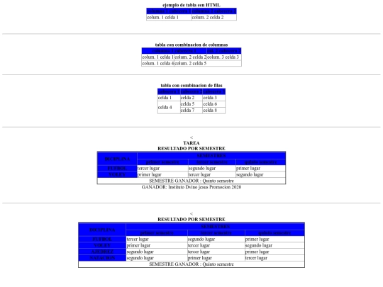table screenshot