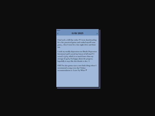 journals/11012025 screenshot