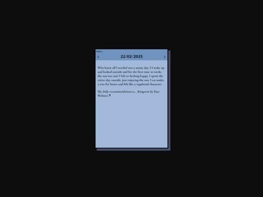 journals/22022025 screenshot