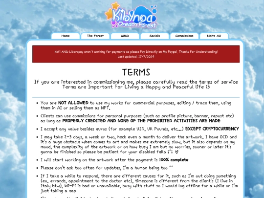 terms screenshot