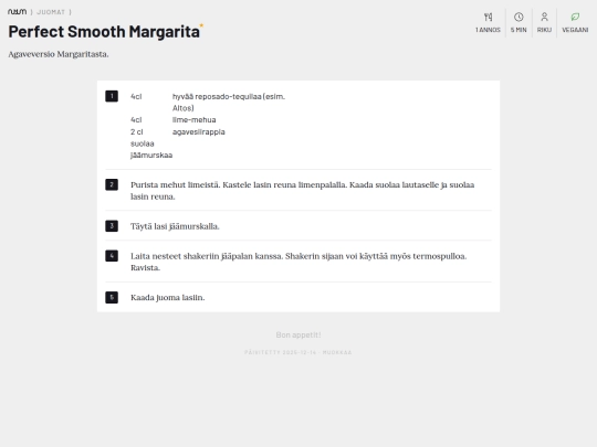 agave_margarita screenshot