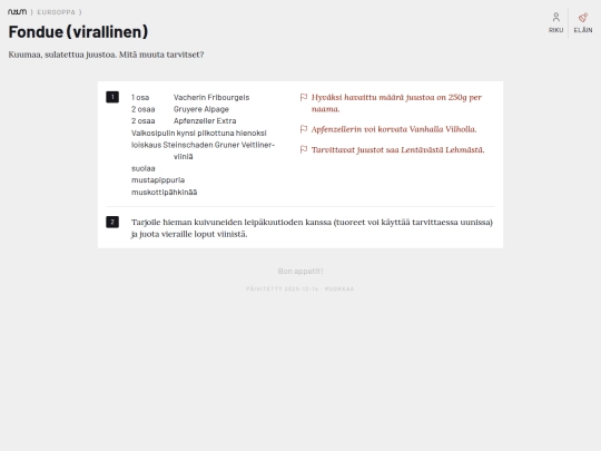 fondue screenshot