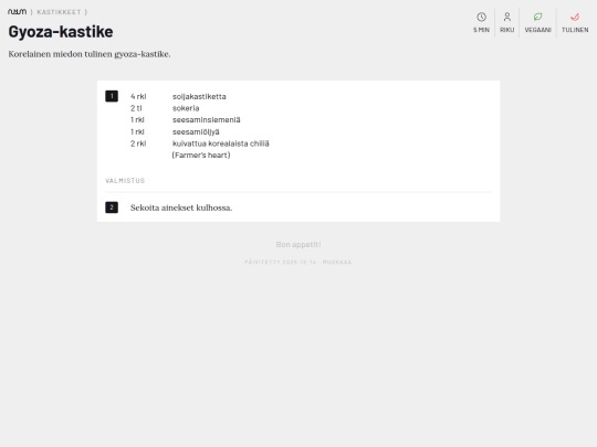 gyoza_kastike screenshot