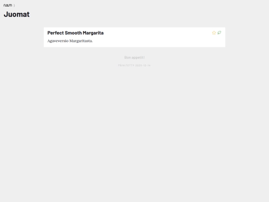 juomat screenshot