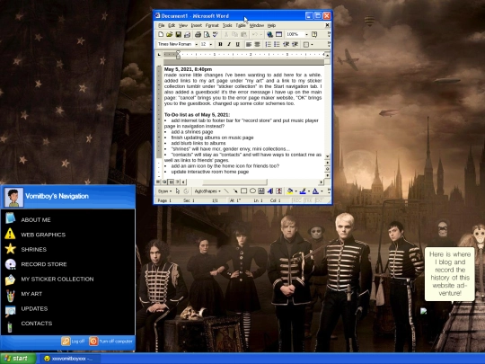 updates screenshot