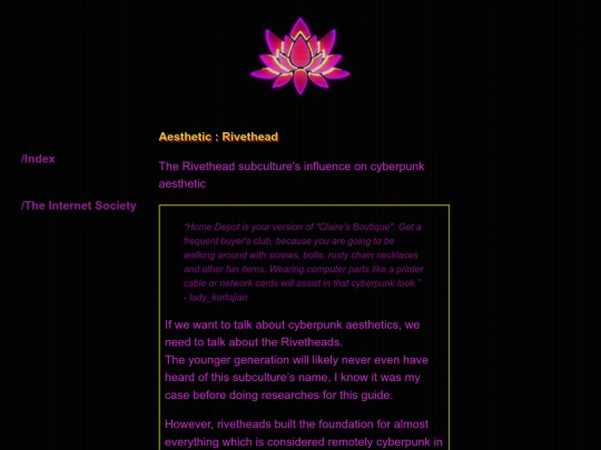 Internet_Society/rivethead screenshot