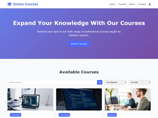 Online Course Reservation  screenshot