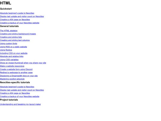 tutorials screenshot