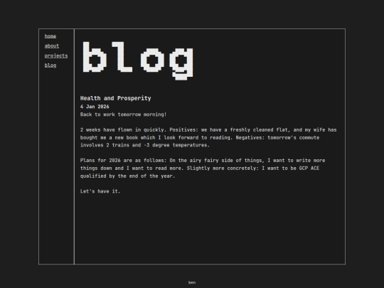 pages/blog screenshot