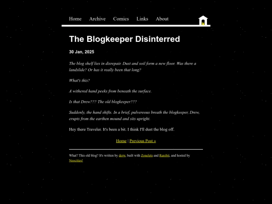posts/2025-01-30-The-Blogkeeper-Disinterred screenshot