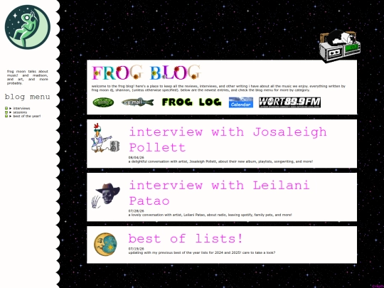 blog screenshot