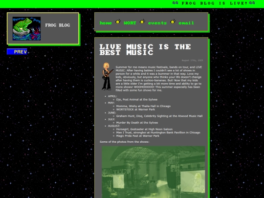 posts/frogblog screenshot