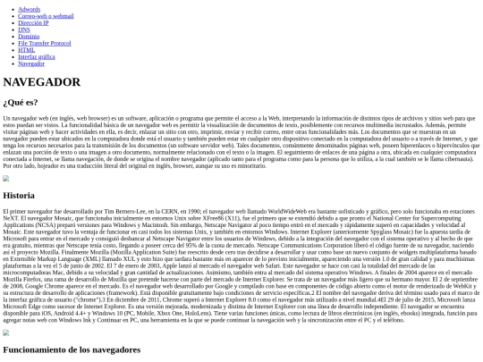 AMARILLO/navegador screenshot