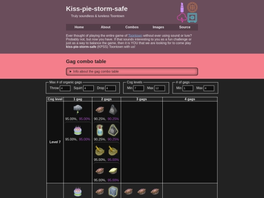 combos screenshot