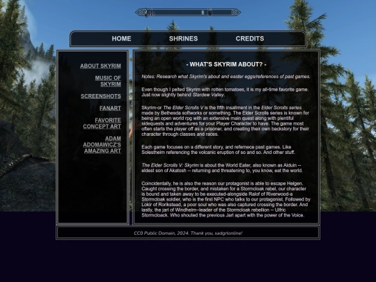 Shrines/skyrim/about screenshot